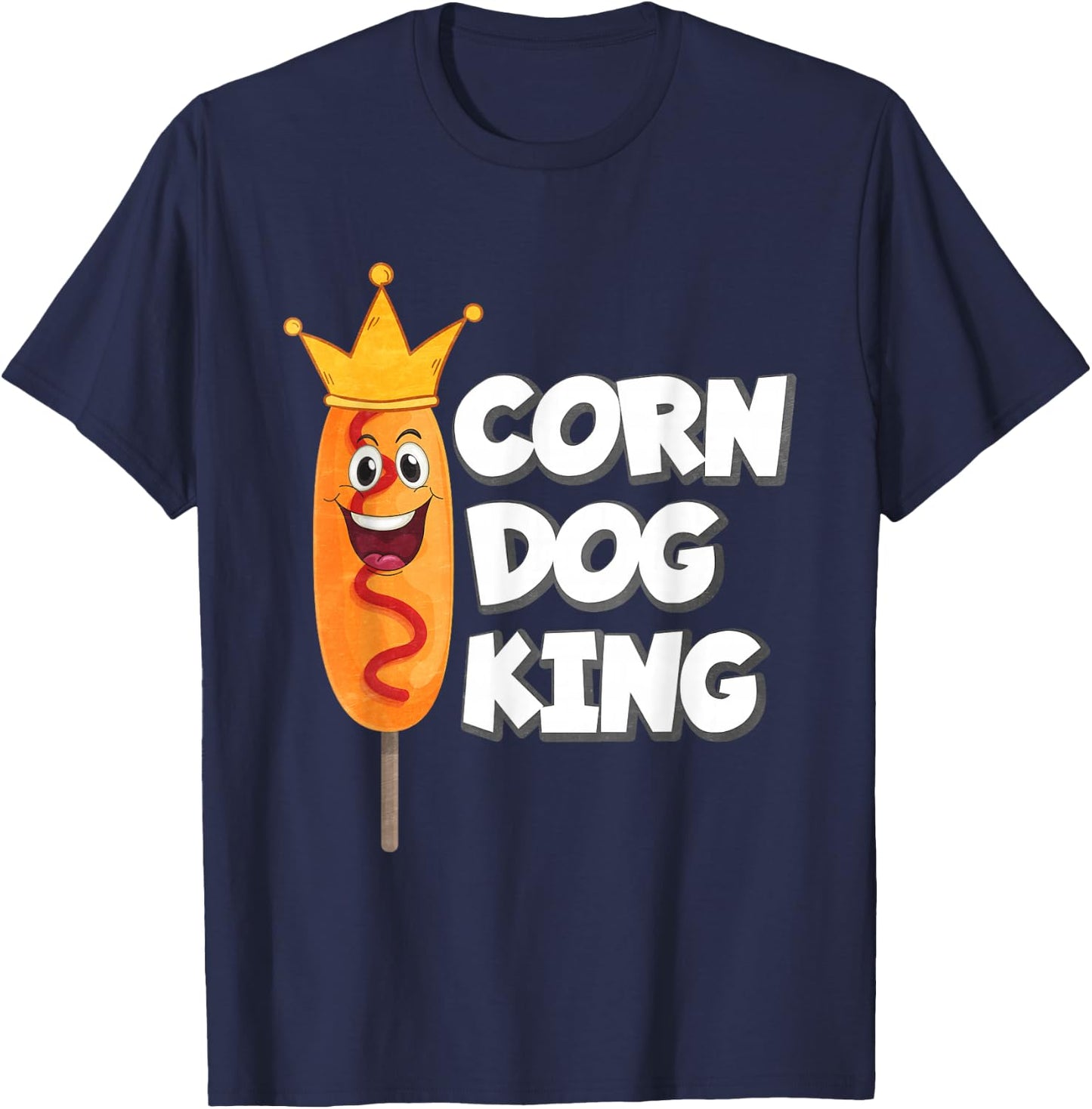 Corn Dog King T-Shirt - T-Shirt | Navy