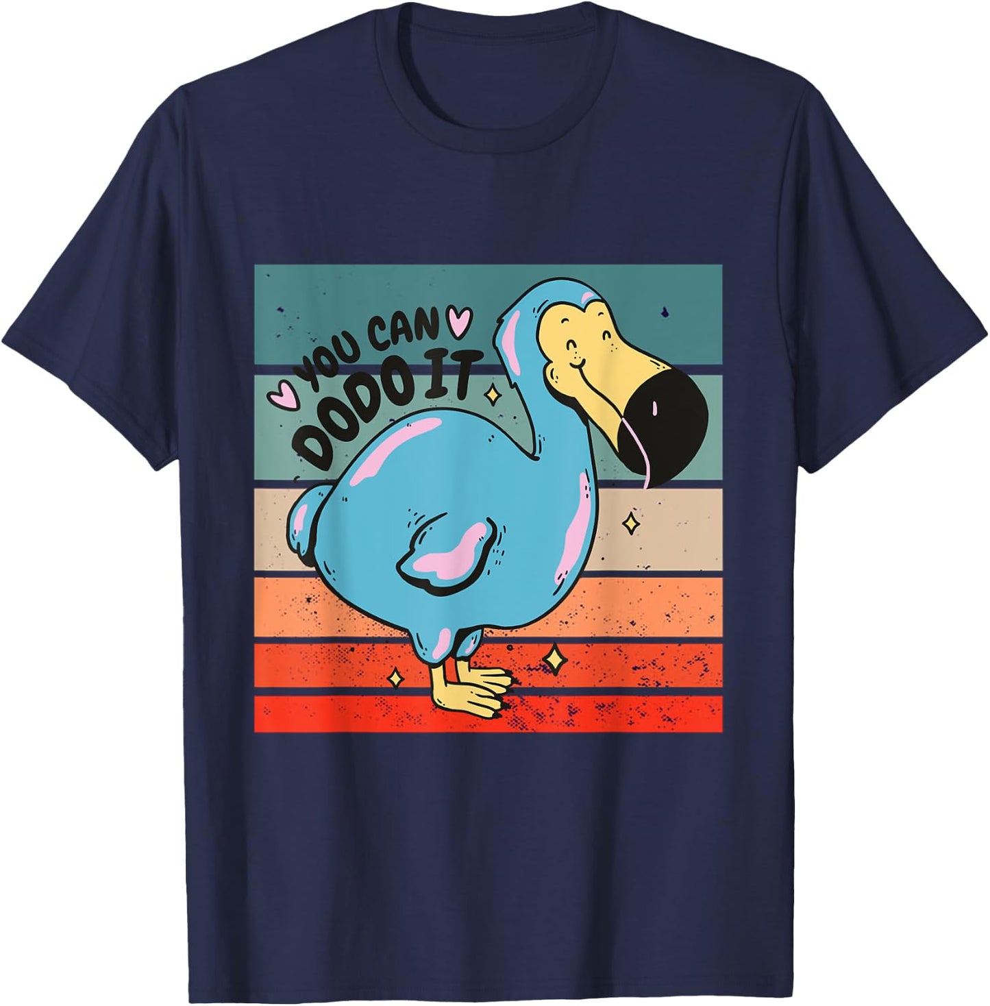 Dodo Bird, You can dodo it, Ornithology flightless Mauritius T-Shirt - T-Shirt | Navy