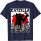 Catzilla Cute Art Japanese Cat Stuff for Cat Lover Mom Dad T-Shirt - T-Shirt | Navy