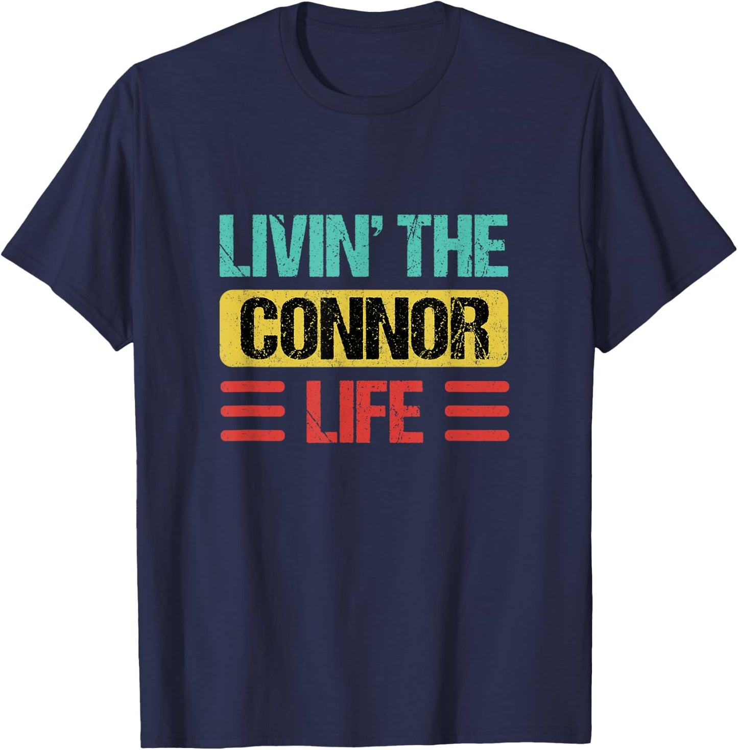Connor Name T-Shirt - T-Shirt | Navy