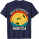 Vintage Easily Distracted By Banitsa Retro Food lover T-Shirt - T-Shirt | Navy