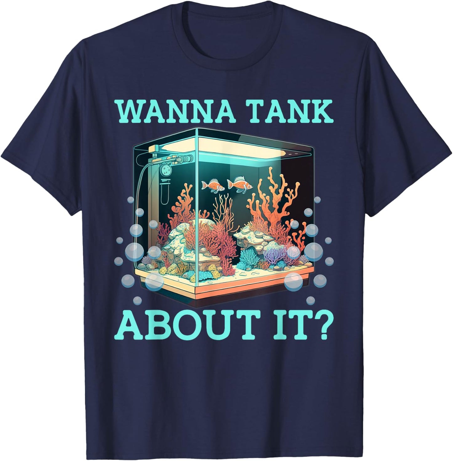 Aquarium Aquarist FishKeeper Reefers Keeper Tank Cleaning T-Shirt - T-Shirt | Navy
