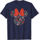 Disney Minnie Mouse January Birth Month Birthstone & Flowers T-Shirt - T-Shirt | Navy