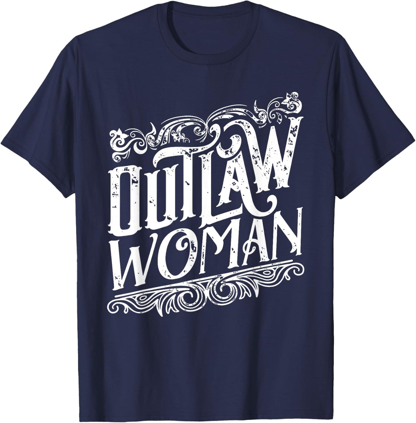 Outlaw Woman T-Shirt - T-Shirt | Navy