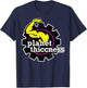 Planet Thiccness Gym Thickness Funny Joke Workout Lover T-Shirt - T-Shirt | Navy