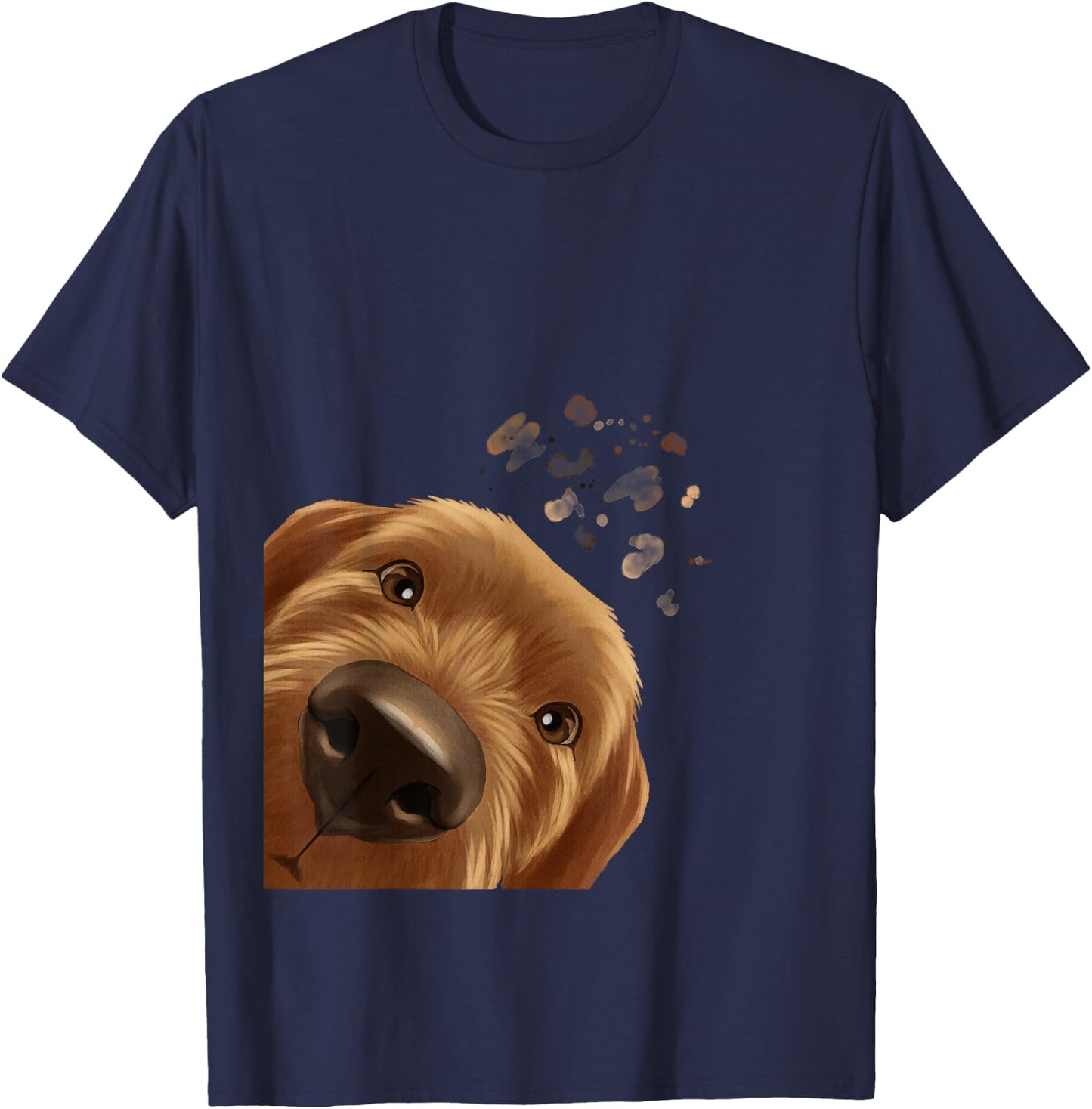 Funny Curious Dog Basset fauve de Bretagne Women Kids T-Shirt - T-Shirt | Navy