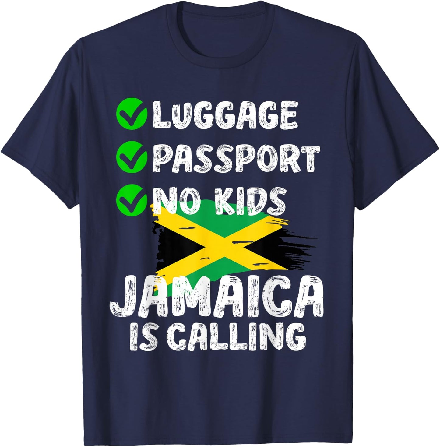 Jamaican Travel Vacation Outfit To Jamaica Men Women Jamaica T-Shirt - T-Shirt | Navy