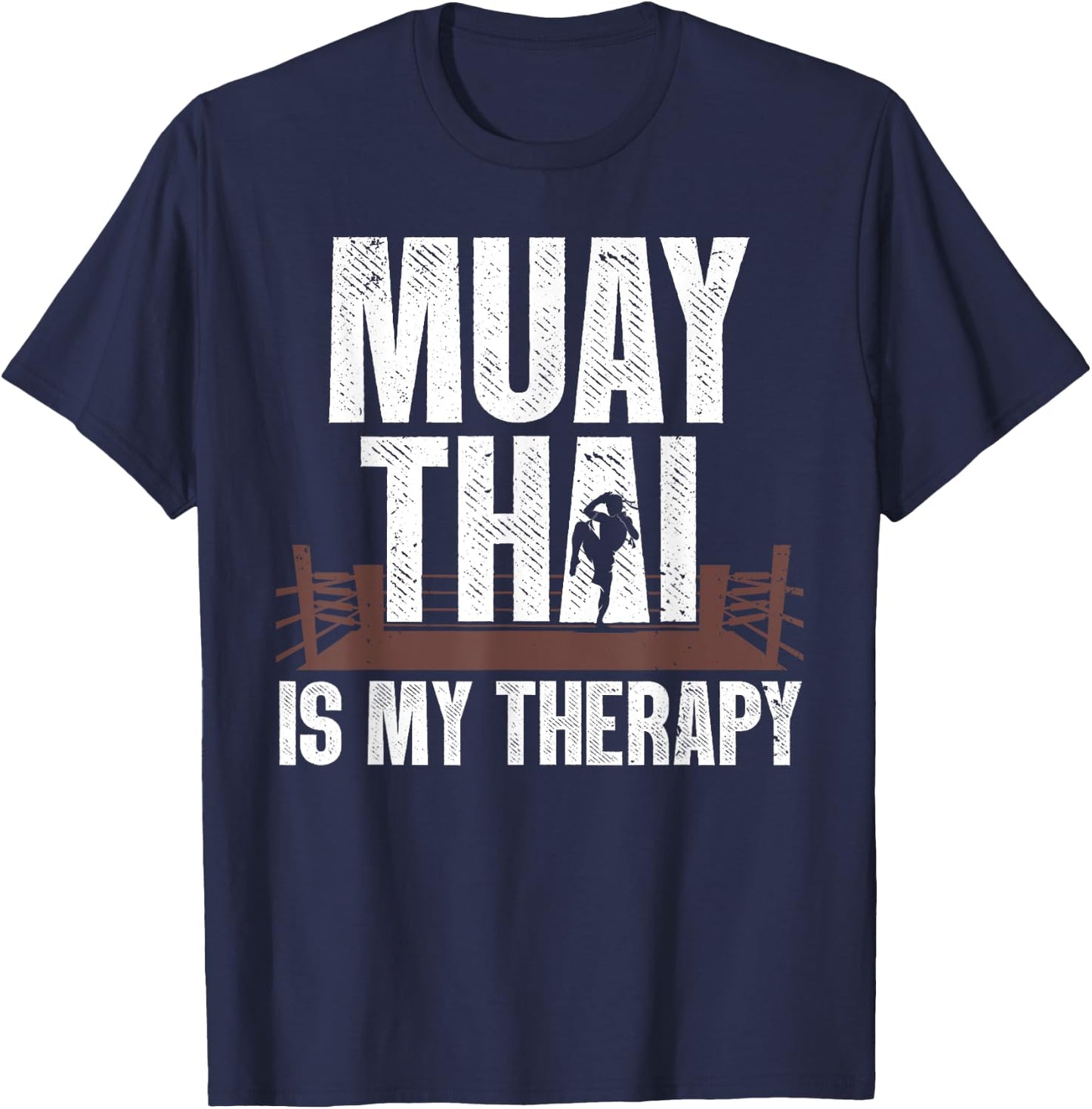 Funny Muay Thai Design Women Kids Muay Thai Boxing T-Shirt - T-Shirt | Navy