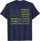 It's Not Easy Being My Wife's Arm Candy Vintage USA Flag Women Girls Kids Men T-Shirt - T-Shirt | Navy