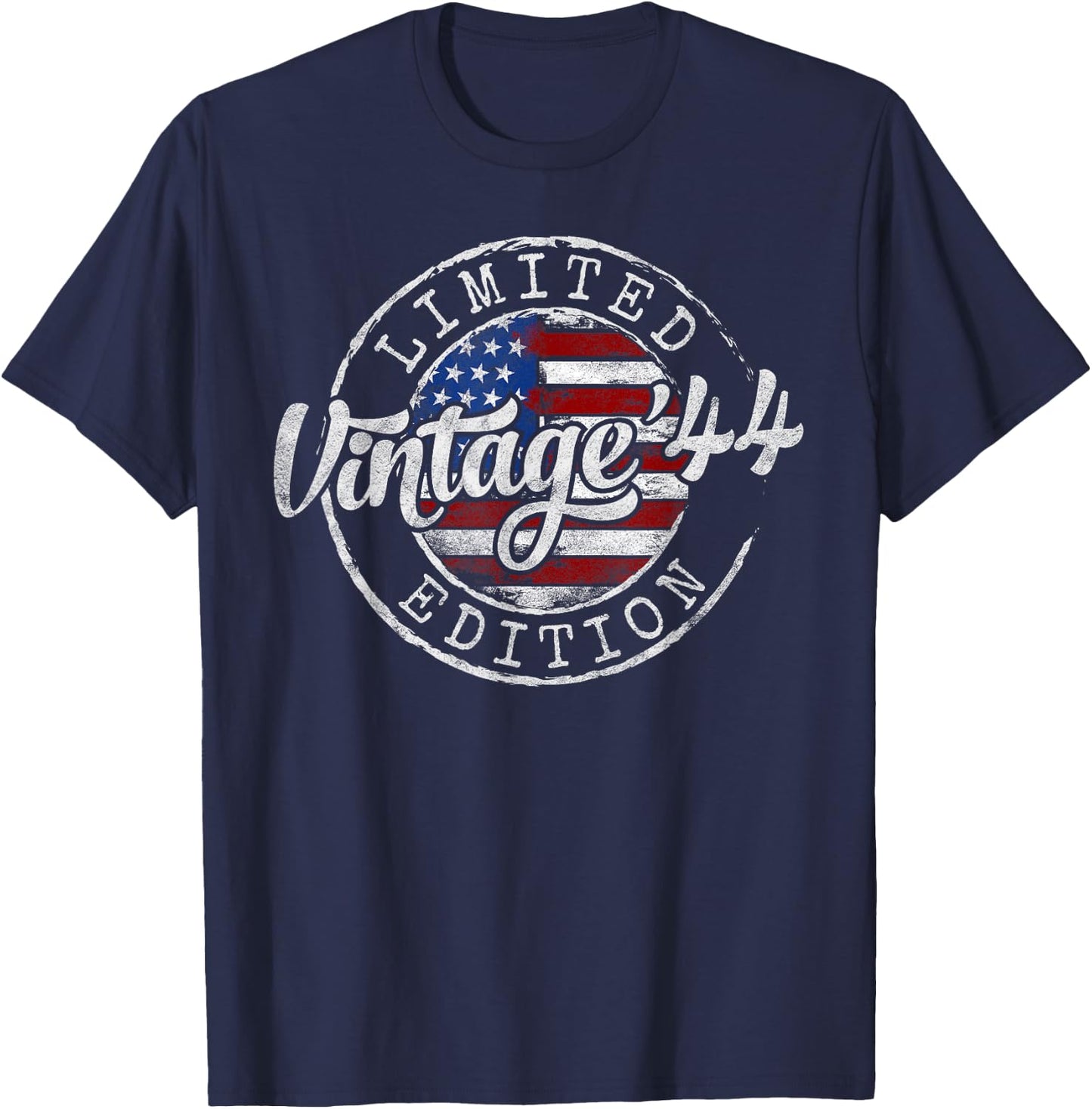 Vintage 1944 81st Birthday Gifts Women 81 Year Old T-Shirt - T-Shirt | Navy