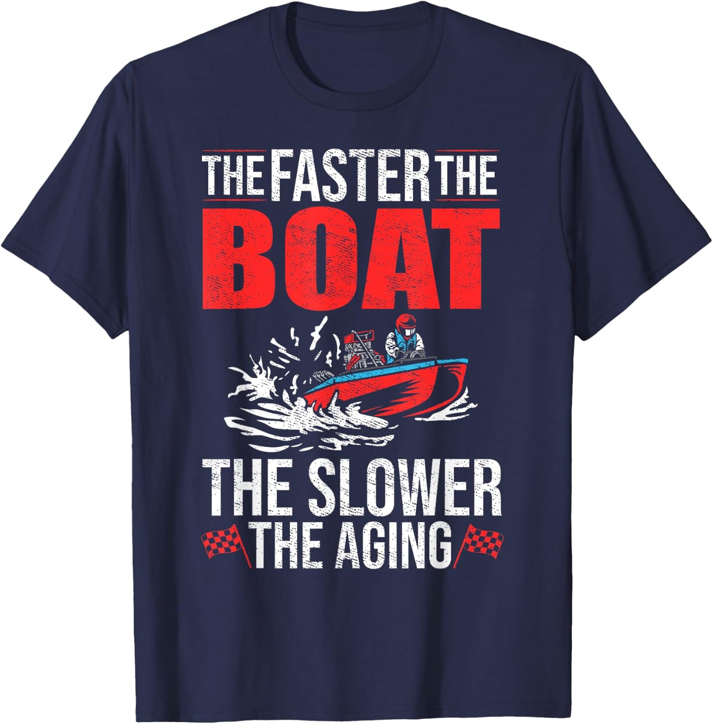 Drag Boating Boat Driver Racer Boat Rider Drag Boat Racing T-Shirt - T-Shirt | Navy