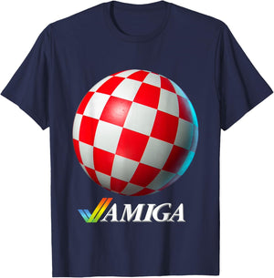 Commodore AMIGA: Boing Ball T-Shirt - T-Shirt | Navy