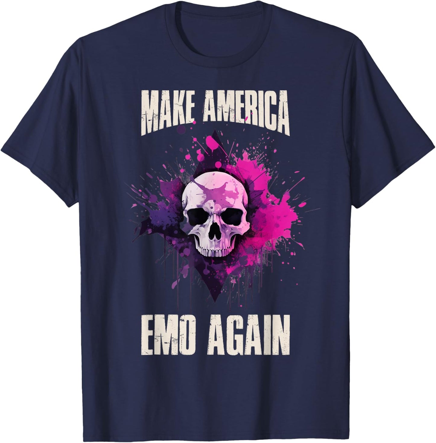 Make America Emo Again T-Shirt - T-Shirt | Navy