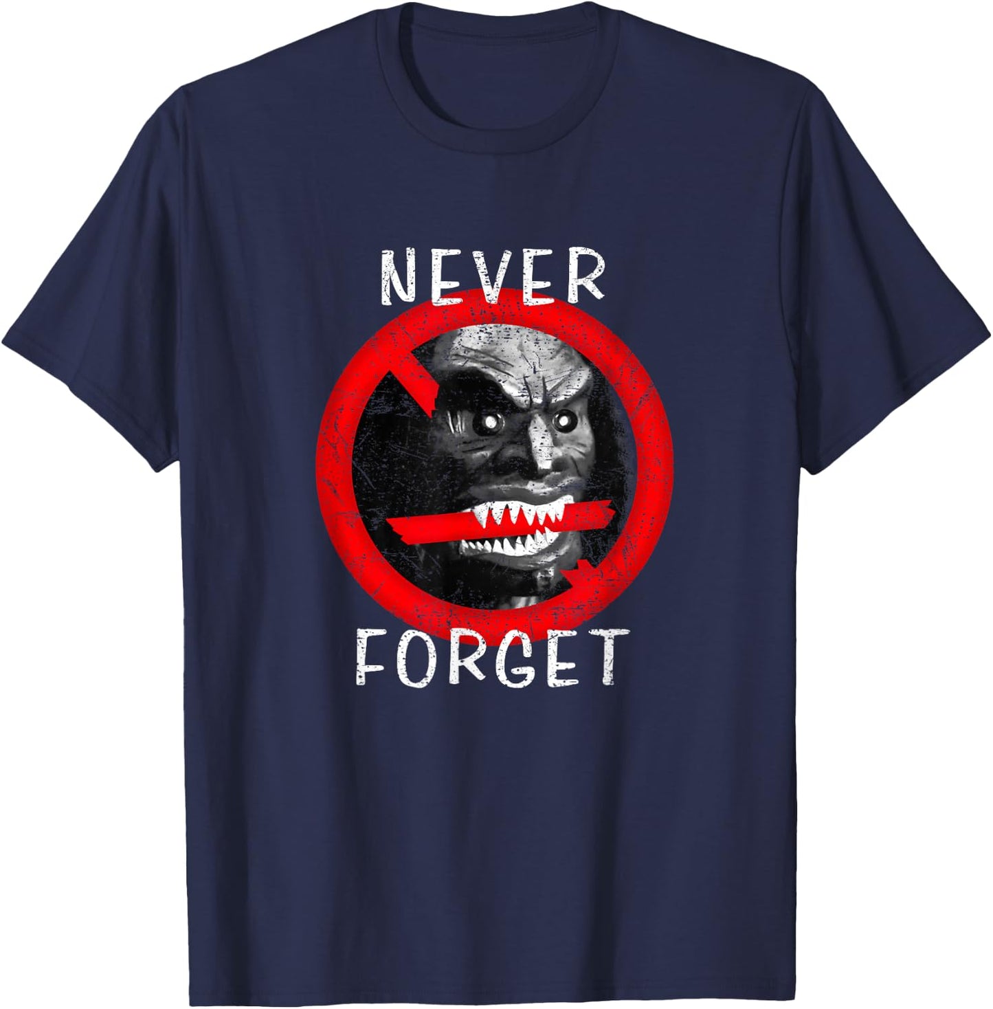 Zuni Doll Never Forget Funny 70s Gen X Pop Culture Vintage T-Shirt - T-Shirt | Navy