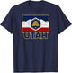 Distressed New Utah Flag T-Shirt - T-Shirt | Navy