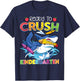 Ready To Crush Kindergarten Shark Back To School Boys Girls T-Shirt - T-Shirt | Navy