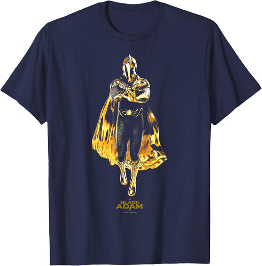 Black Adam Dr. Fate Shadowed Pose Poster T-Shirt - T-Shirt | Navy