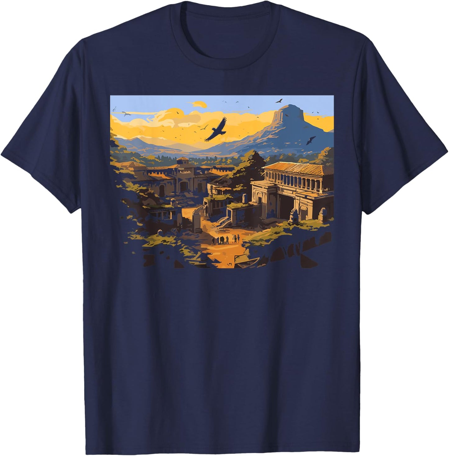 Pompeii History Travel I Love Roman Empire T-Shirt - T-Shirt | Navy