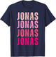 Personalized Name Jonas I Love Jonas T-Shirt - T-Shirt | Navy