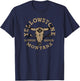Yellowstone Dutton Ranch Bull Skull Logo V2 T-Shirt - T-Shirt | Navy