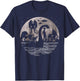 Bigfoot Loch Ness Monster Mothman And Aliens! Funny Cryptid T-Shirt - T-Shirt | Navy
