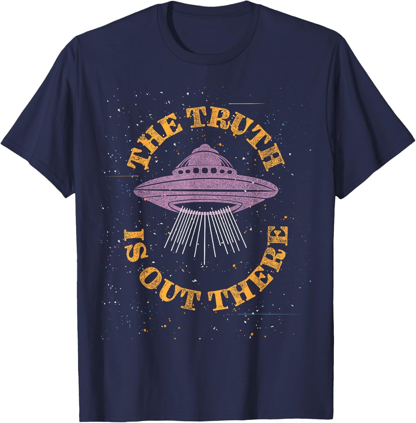 The Truth Is Out There Aliens & UFO's Conspiracy Theories T-Shirt - T-Shirt | Navy