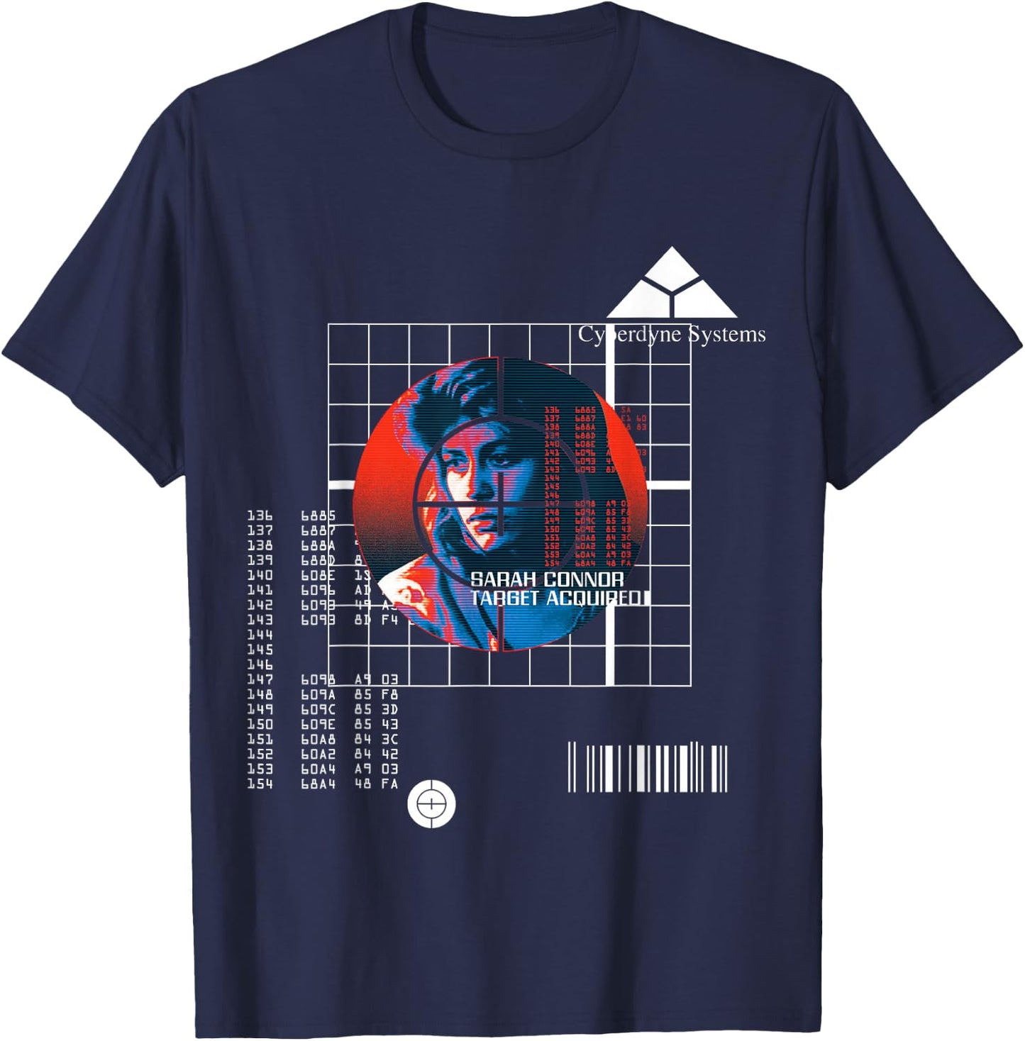 Terminator Sarah Connor Target Acquired T-Shirt - T-Shirt | Navy