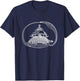 Cosmic Turtle, World Turtle, Elephants on Top of Turtle T-Shirt - T-Shirt | Navy