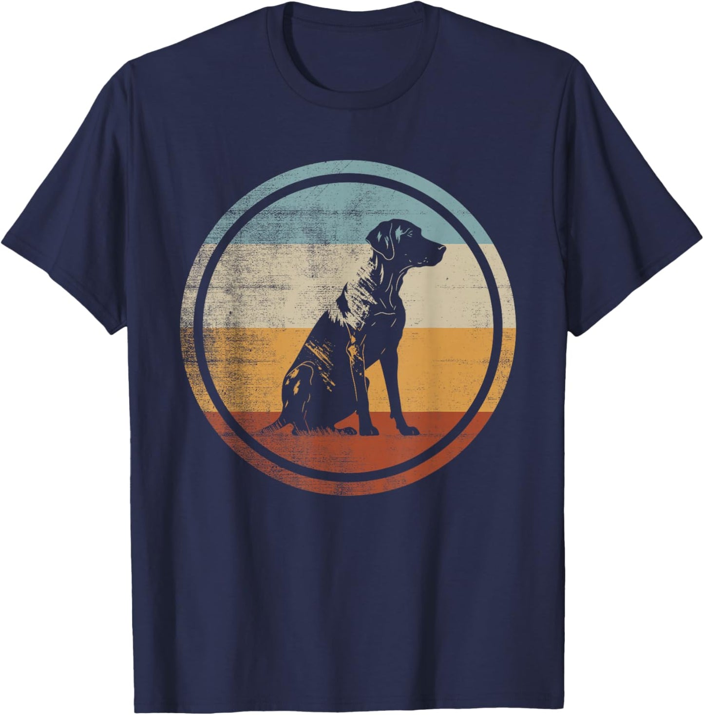 Retro Vintage Design Plott Hound T-Shirt - T-Shirt | Navy