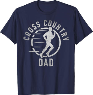 Cross Country Dad T-Shirt - T-Shirt | Navy