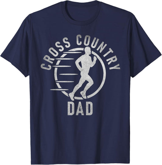 Cross Country Dad T-Shirt - T-Shirt | Navy