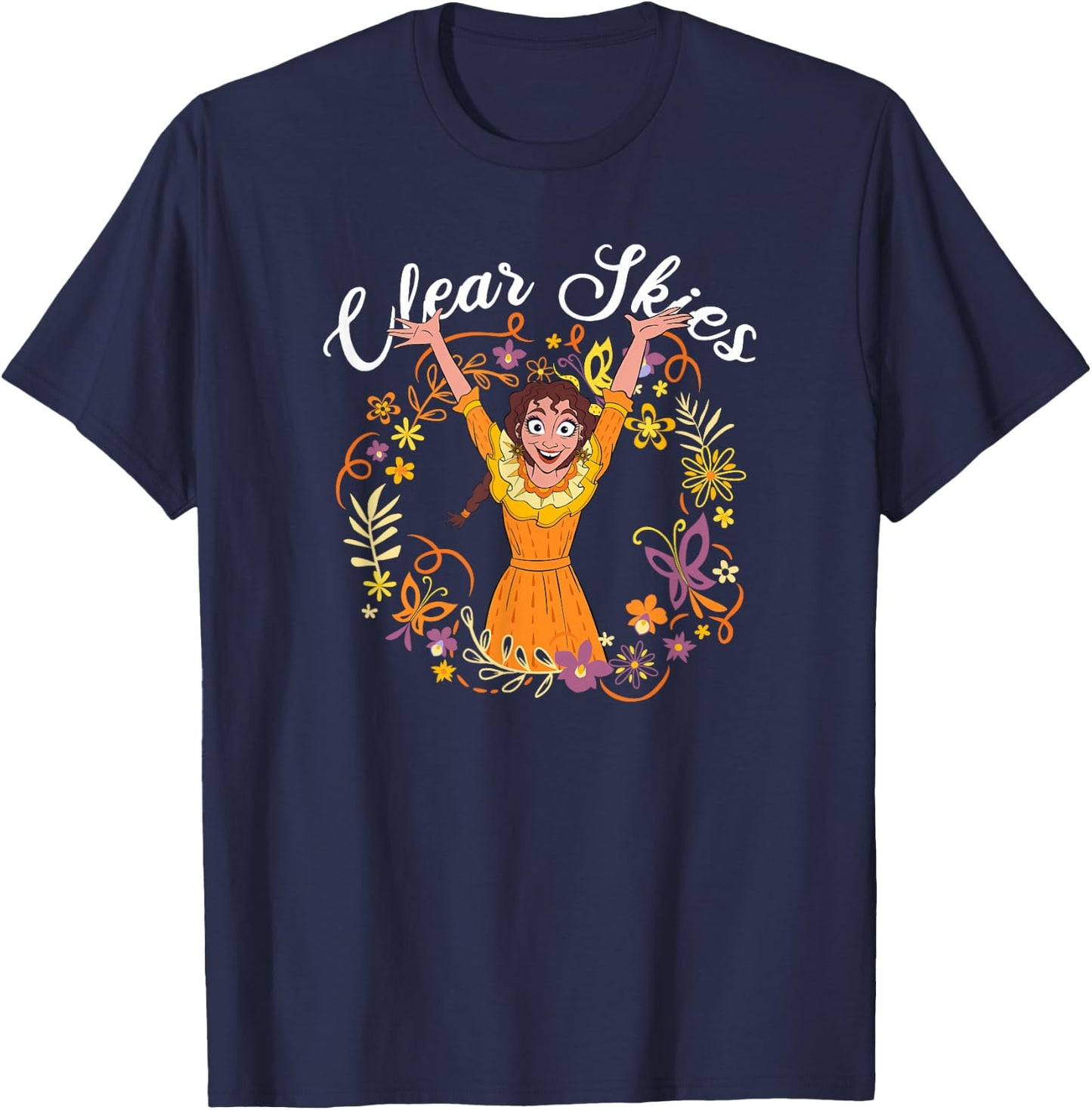 Disney Encanto Pepa Clear Skies Floral T-Shirt - T-Shirt | Navy