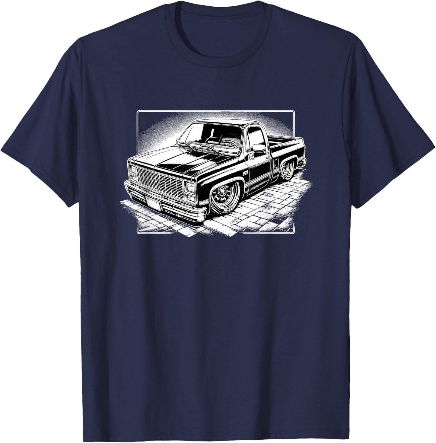 Squarebody C10 OBS Classic truck Squarebody Nation T-Shirt - T-Shirt | Navy