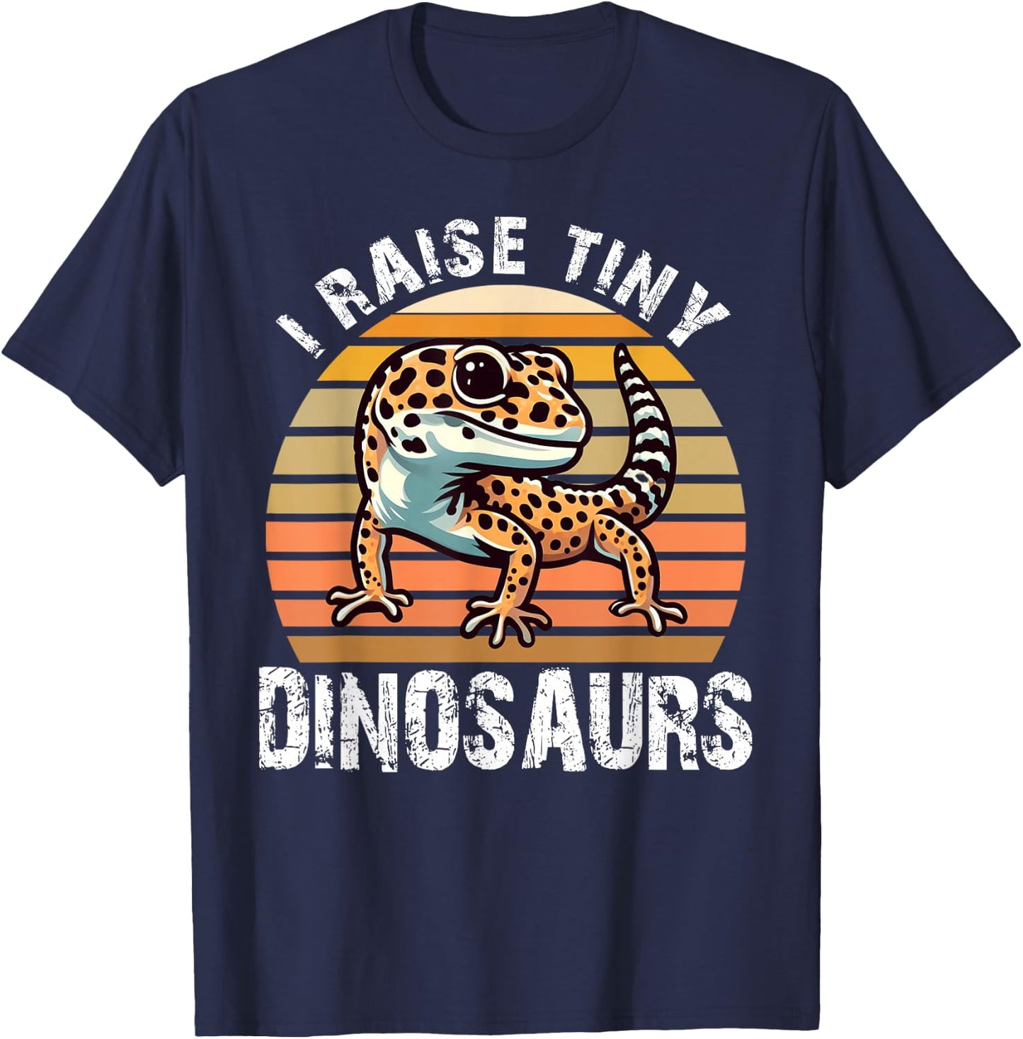 Leopard Gecko Kids Boys Youth Girls Men T-Shirt - T-Shirt | Navy