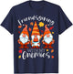 Friendsgiving With My Gnomies Thanksgiving Three Gnomes T-Shirt - T-Shirt | Navy