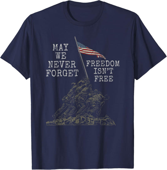US Flag Patriot Soldier American Army 4th of July Veteran T-Shirt - T-Shirt | Navy