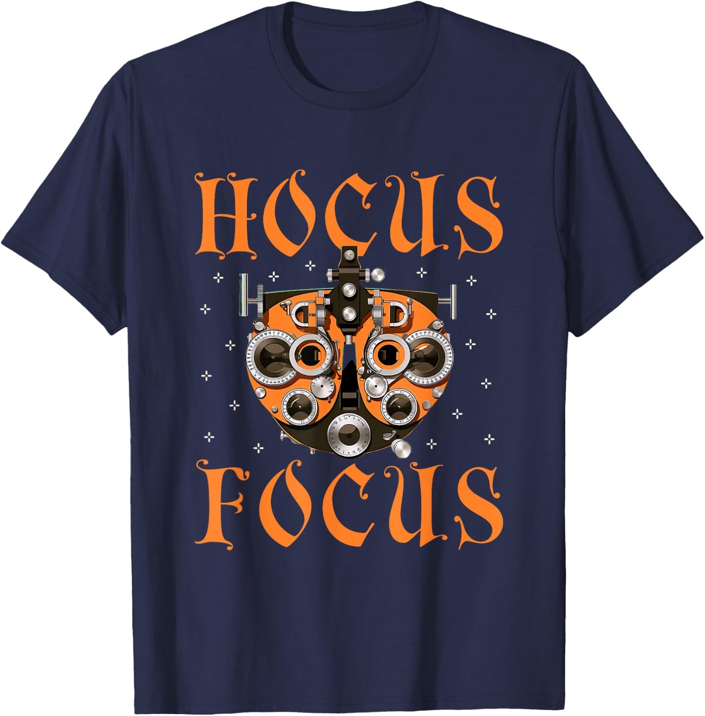 Optometry Halloween Optometrist Phoropter Focus T-Shirt - T-Shirt | Navy