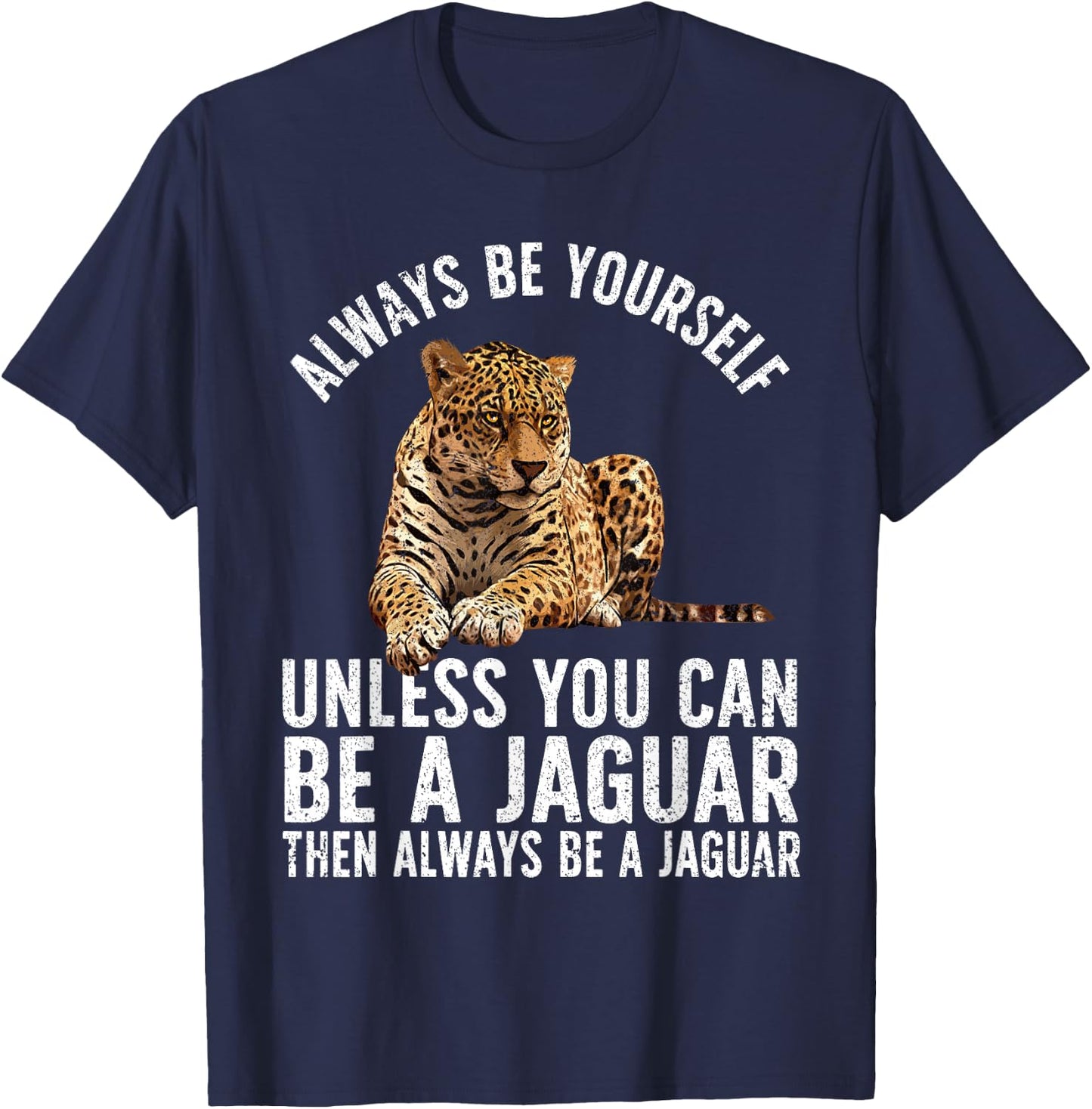 Cool Jaguar Art Women Safari Animal Leopard Jaguars T-Shirt - T-Shirt | Navy