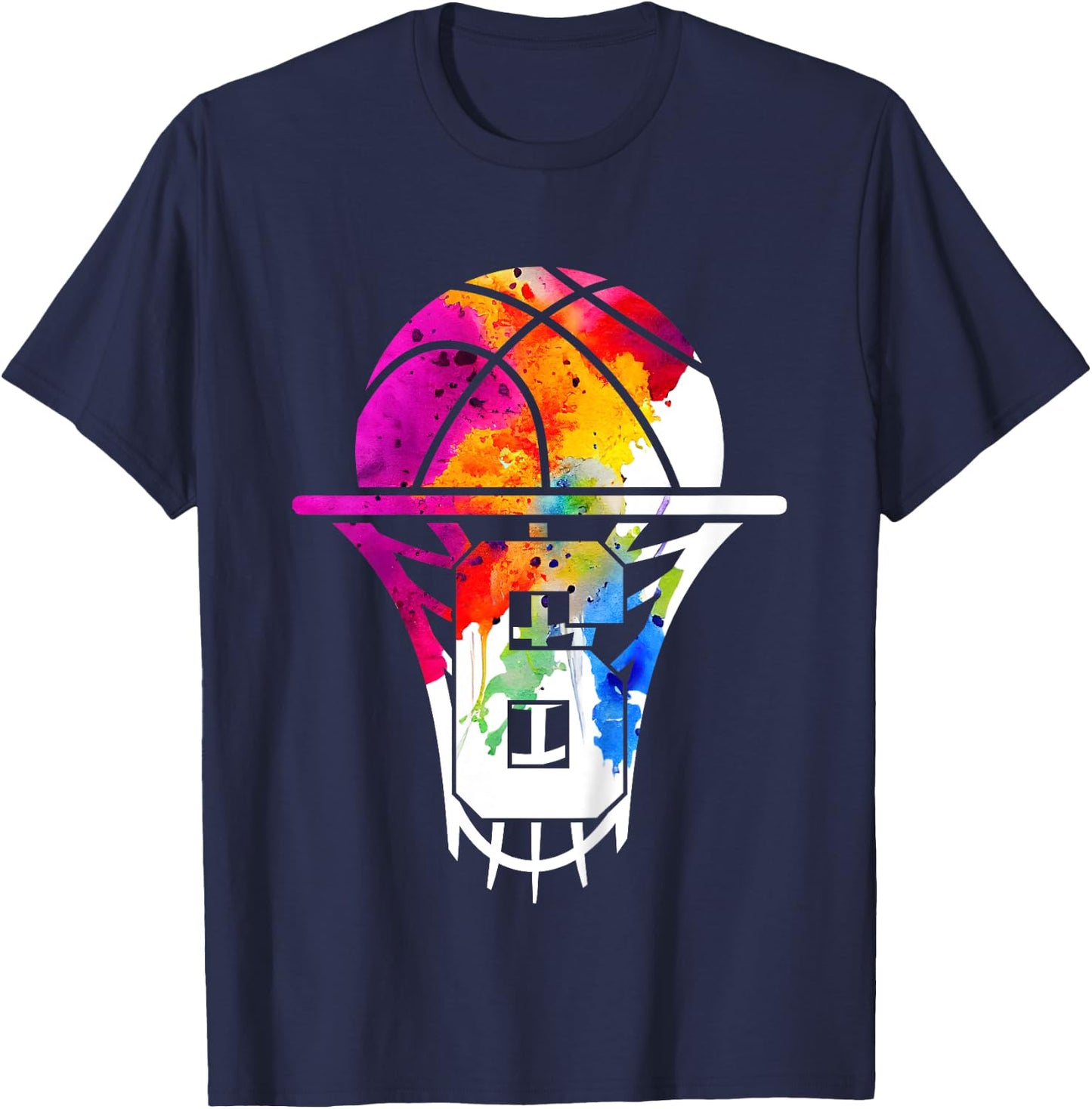 Kids 6 YEARS BASKETBALL 6TH BIRTHDAY T-Shirt - T-Shirt | Navy