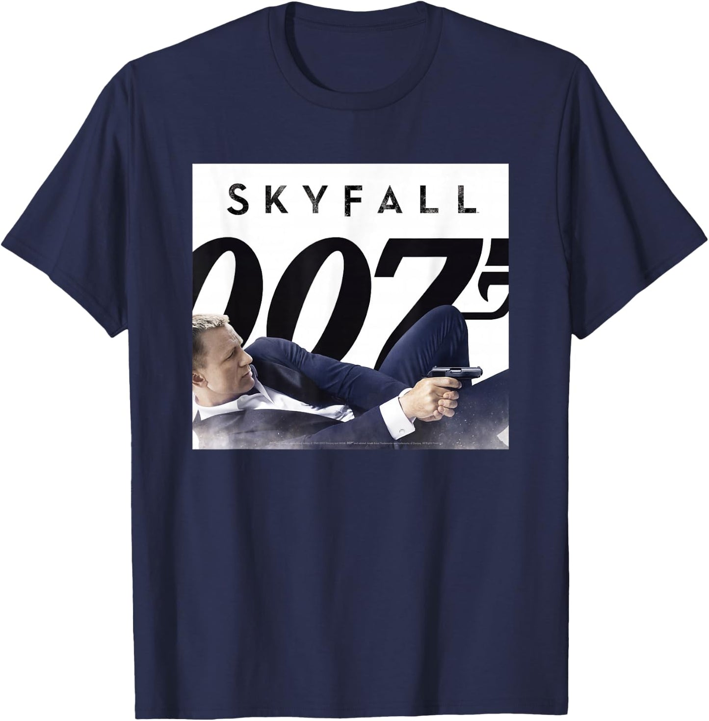 Official James Bond 007 Skyfall T-Shirt - T-Shirt | Navy