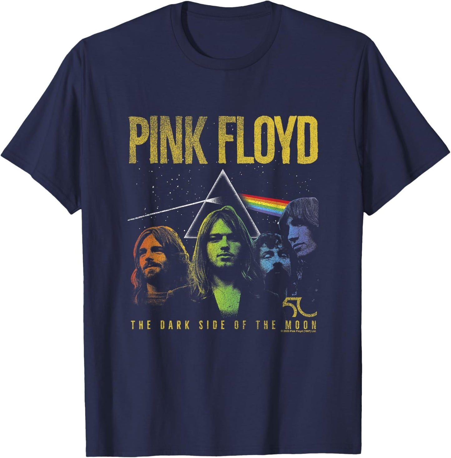 Pink Floyd Band Prism T-Shirt - T-Shirt | Navy