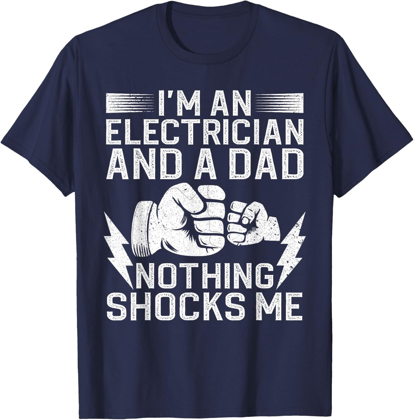 Funny Electrician Design Daddy Electrical Engineers T-Shirt - T-Shirt | Navy