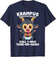 Krampus Babysitting Services Germanic Christmas Demon Horror T-Shirt - T-Shirt | Navy