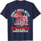 Don't Mess With Auntiesaurus - Aunty Auntie Gender Reveal T-Shirt - T-Shirt | Navy