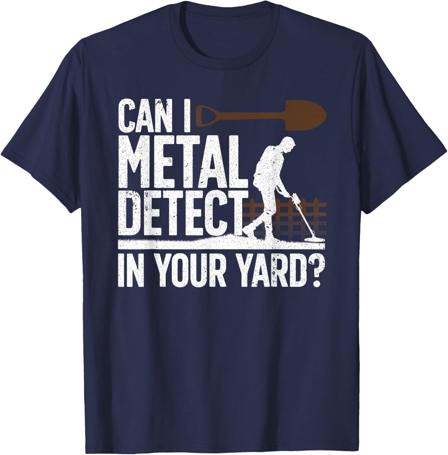 Funny Metal Detecting Design Women Metal Detectorist T-Shirt - T-Shirt | Navy
