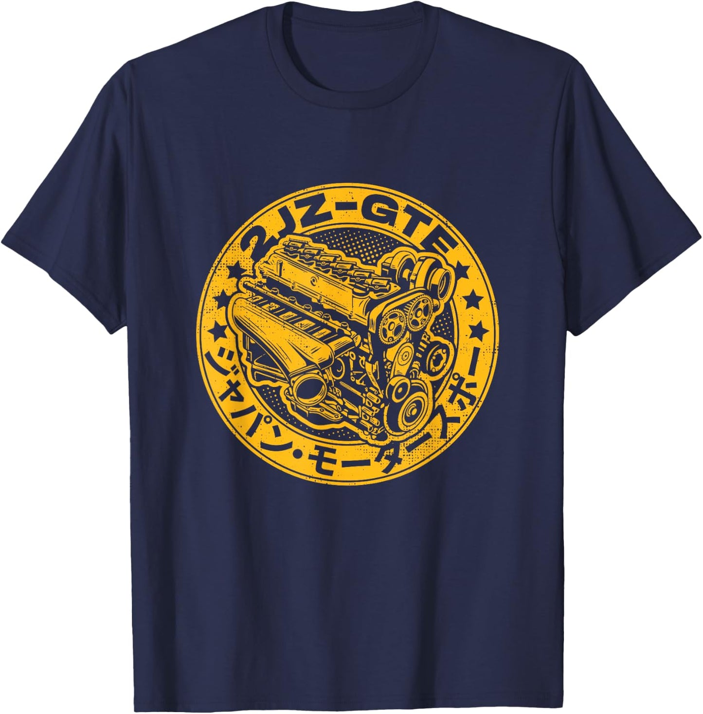 JDM Legend 2JZ GTE Japanese Drag Racing T-Shirt - T-Shirt | Navy