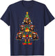 Lancashire Heeler Christmas Tree Gifts Funny Xmas Dog Lover Men Women T-Shirt - T-Shirt | Navy