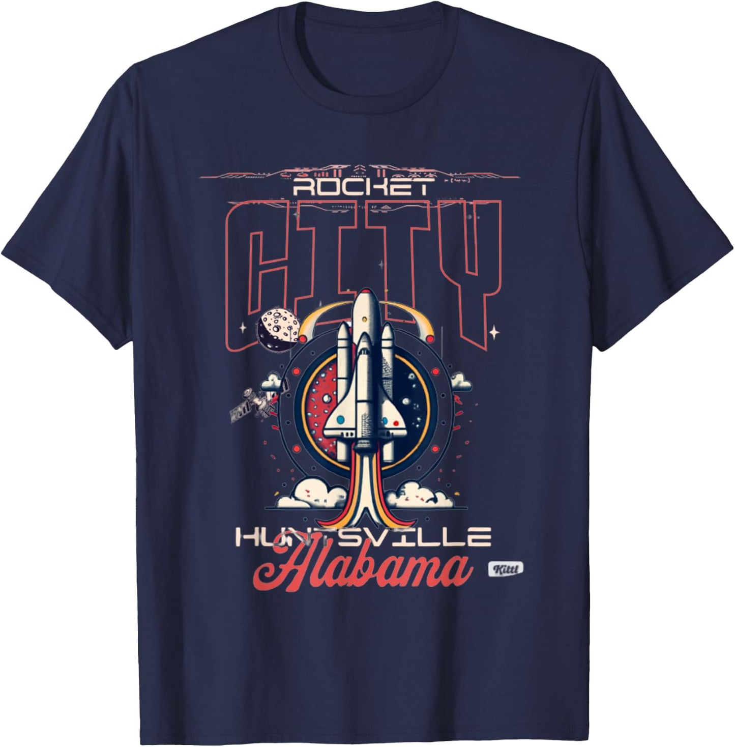 Apollo 11 Huntsville, Alabama Mission T-Shirt - T-Shirt | Navy