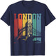 London City Tower Bridge England United Kingdom Vintage T-Shirt - T-Shirt | Navy