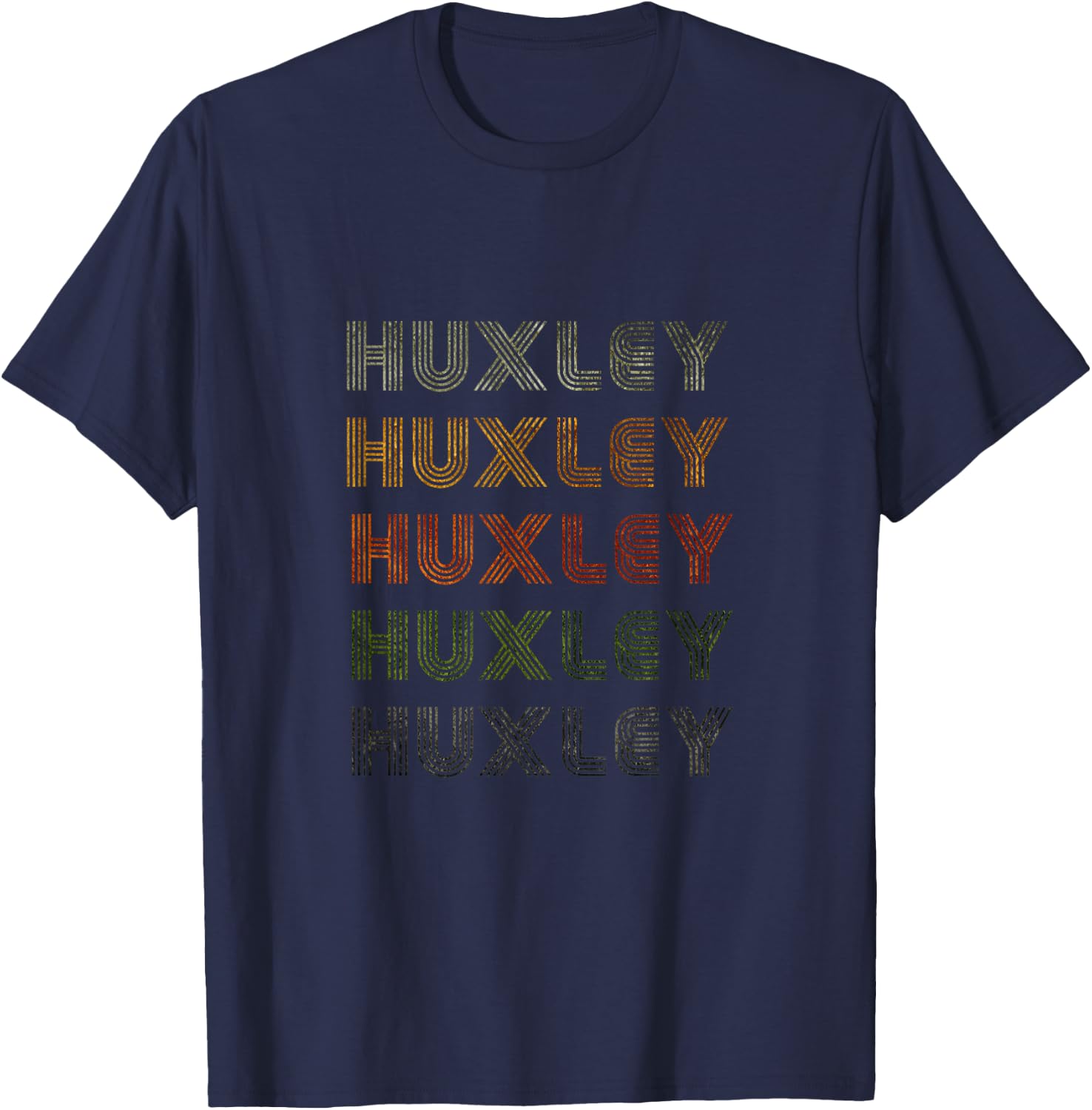 Love Heart Huxley Grunge/Vintage Style Black Huxley T-Shirt - T-Shirt | Navy
